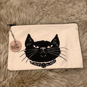 Cat canvas pouch